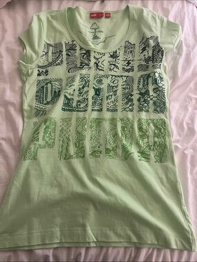 Puma Light Green Short Sleeve Graphic Tee